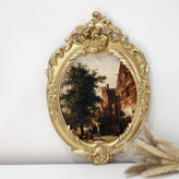 تابلو پتینه نقاشی مخمل طرح فرانسوی کد AH02