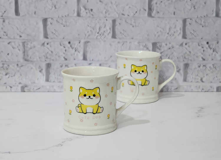 ماگ سرامیکی دسته دار کیوت داگ