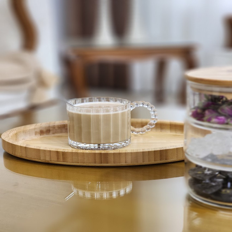سینی بامبو بیضی لبه ظخیم