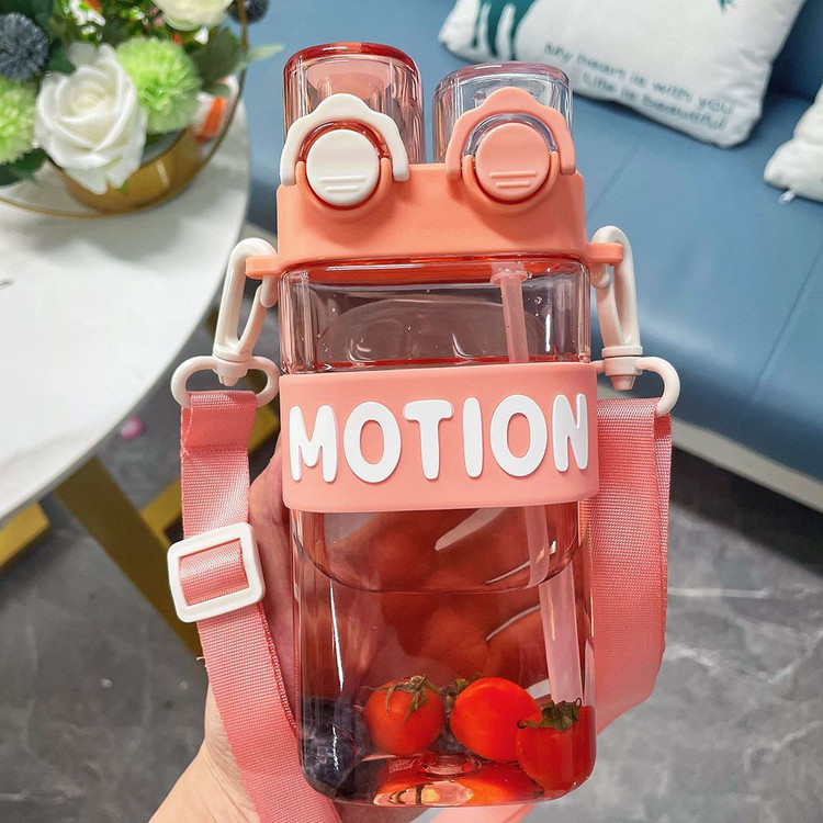 قمقمه فانتزی دو حالته طرح motion صورتی