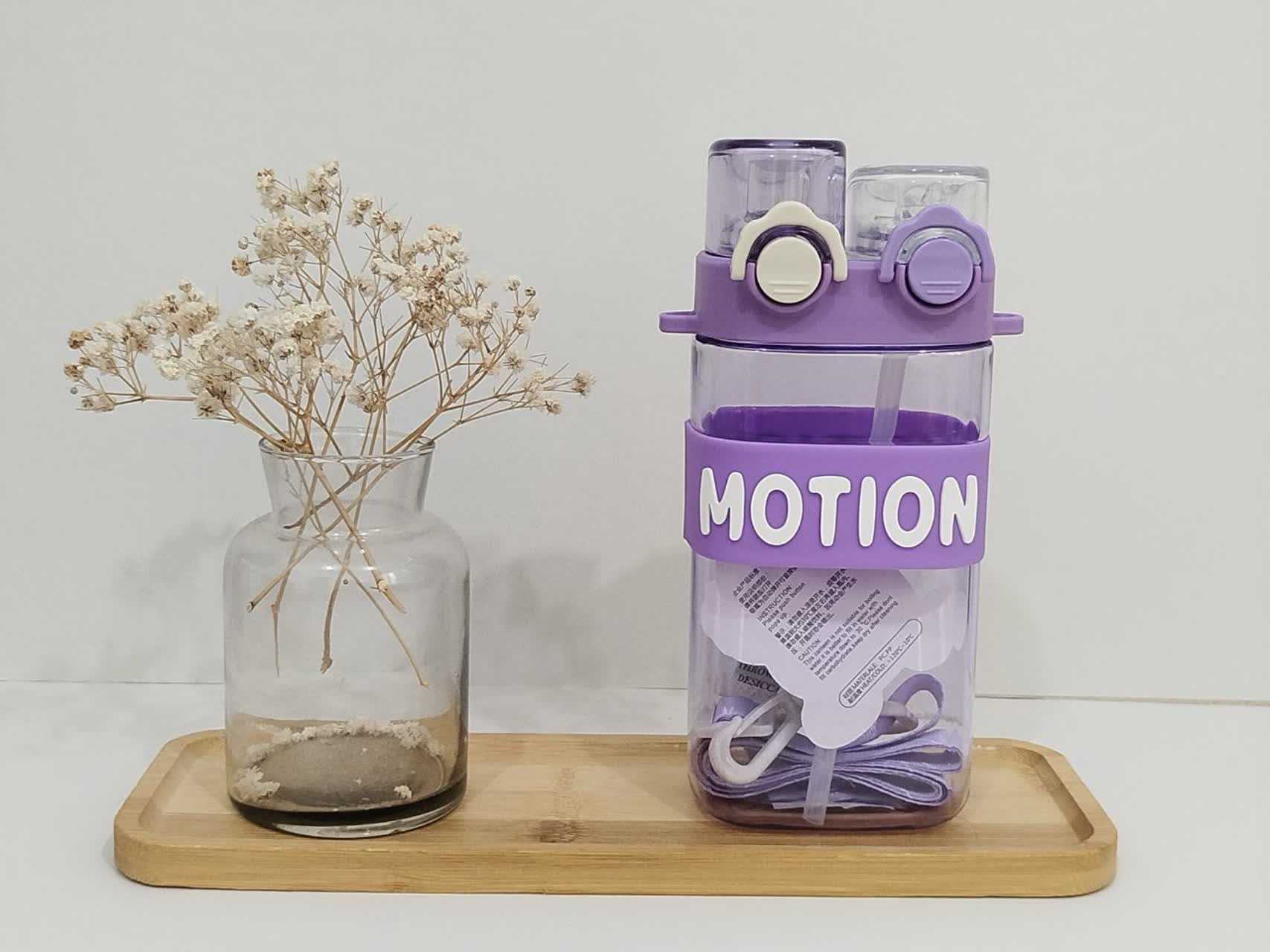 قمقمه فانتزی دو حالته طرح motion بنفش