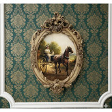 تابلو پتینه نقاشی مخمل طرح فرانسوی کد AF03