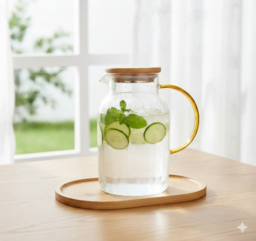 پارچ پیرکس در بامبو طرح درختی