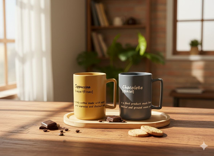 ماگ سرامیکی بلند ست دونفره 01