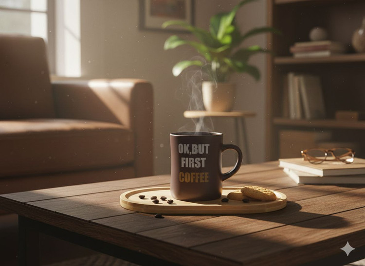 ماگ سرامیکی تک نفره First coffee