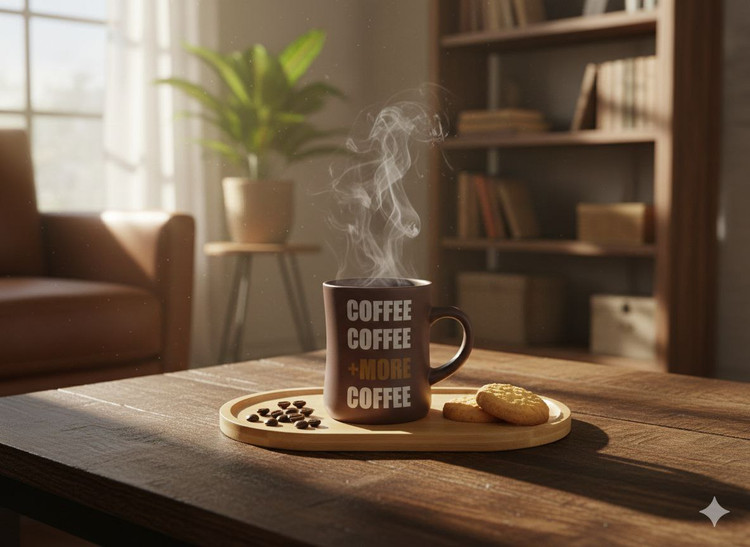 ماگ سرامیکی تکنفره Coffee More