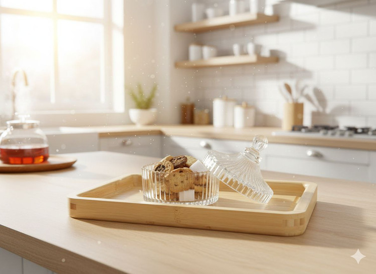 قندان کریستال وارداتی مدل شیاردار هولوگرامی